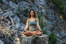 Woman medititating