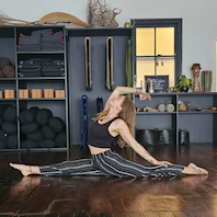 Carleigh doing yoga