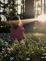 Child meditating