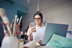 Woman at work